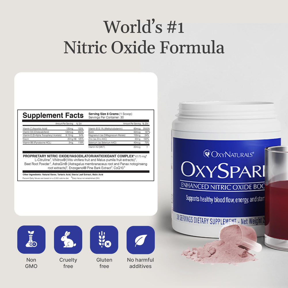 OxySpark scoop-dip shows convenient daily serving for consistent use