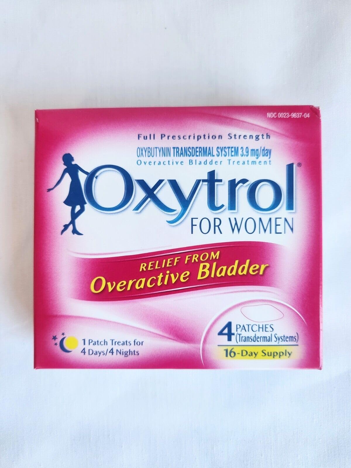 Oxytrol 32-day supply box with eight patches