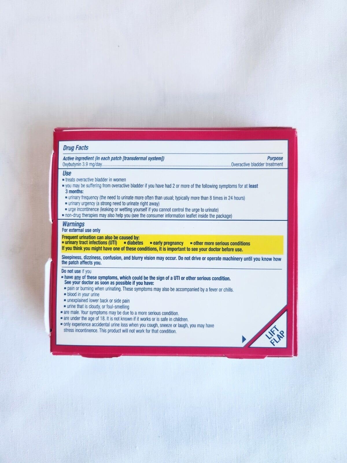 Oxytrol two-pack packaging close-up for planning and stocking