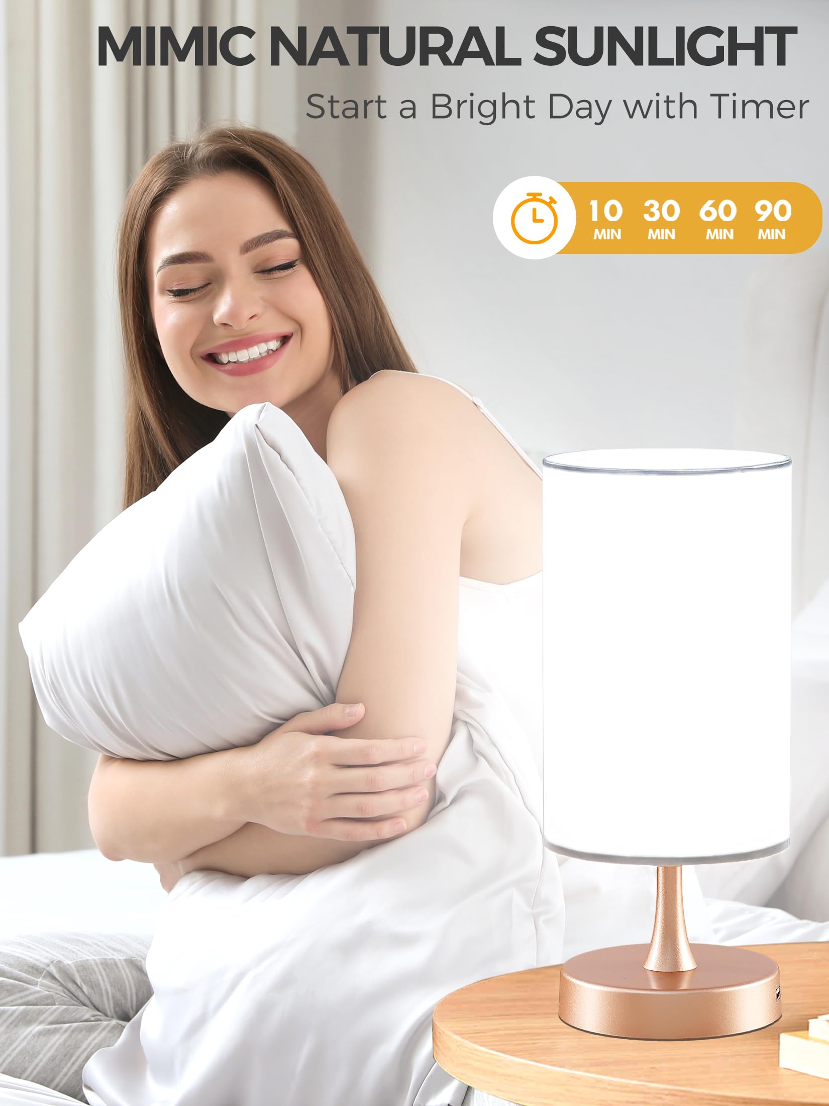 OYADISIIOP lamp offers 2700K-6000K color temperatures for flexible lighting.