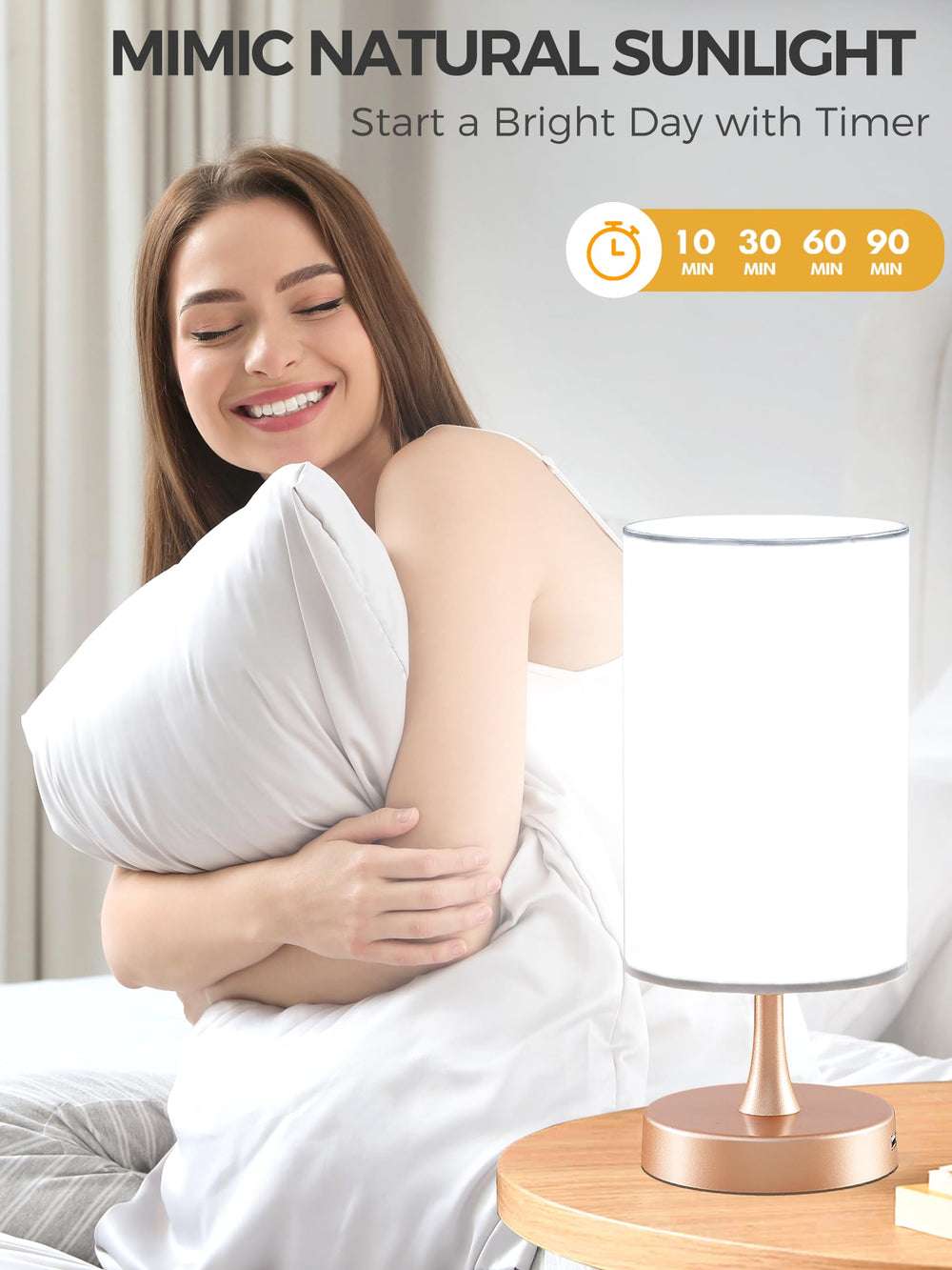 OYADISIIOP lamp offers 2700K-6000K color temperatures for flexible lighting.
