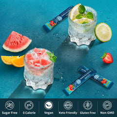OZENKE grape electrolyte packet helps maintain fluid balance.