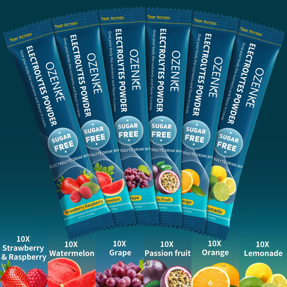 OZENKE orange electrolyte stick for travel-friendly hydration.