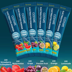 OZENKE orange electrolyte stick for travel-friendly hydration.