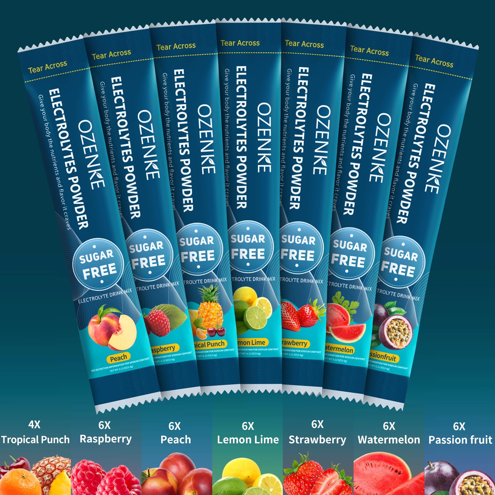 OZENKE watermelon electrolyte packets ideal for post-workout hydration