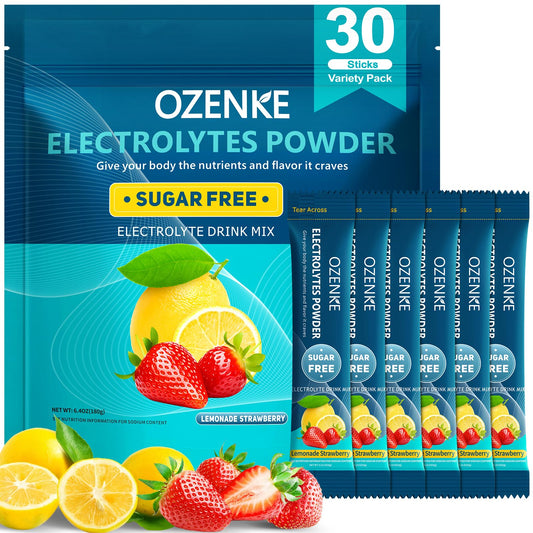 OZENKE lemon electrolyte sticks for fast hydration during workouts