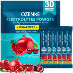 OZENKE electrolytes powder packets packaging for convenient on-the-go hydration