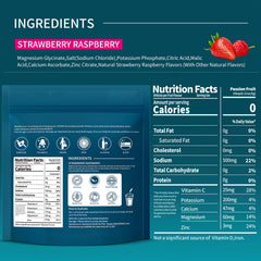 OZENKE strawberry-raspberry flavor electrolyte packets for travel