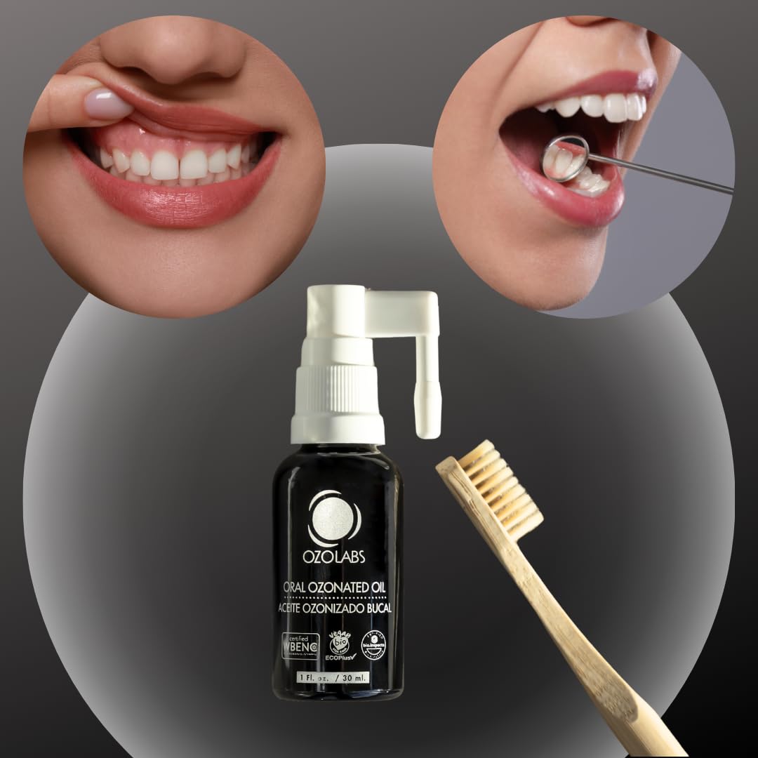 OZOLABS Dental ozone therapy solution demonstrates organic ozone oil for professional use