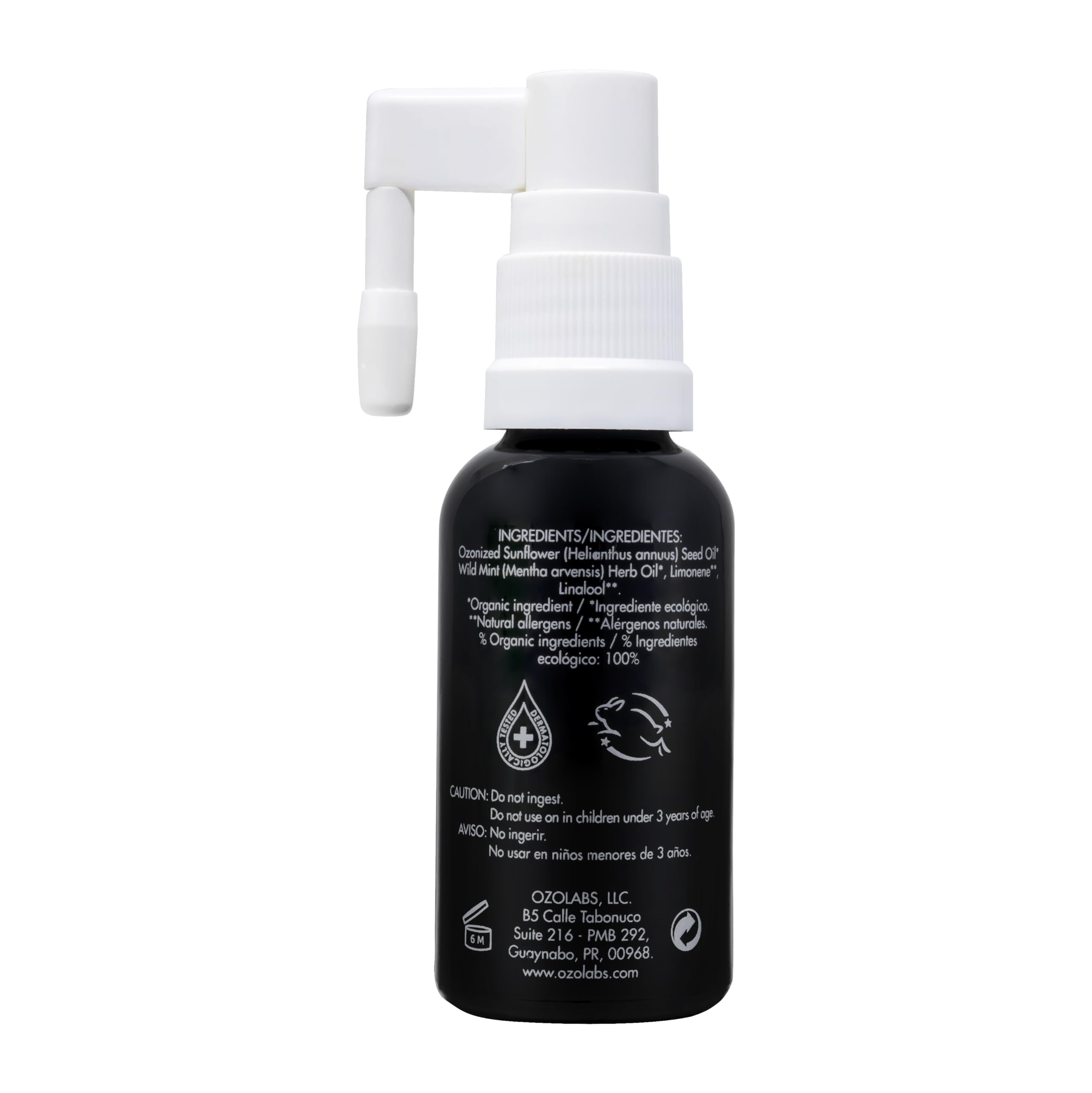 OZOLABS Oral Ozonated Formula dropper for easy application to teeth and gums