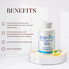 OZOVITA packaging note about FDA-registered and ISO-certified facilities
