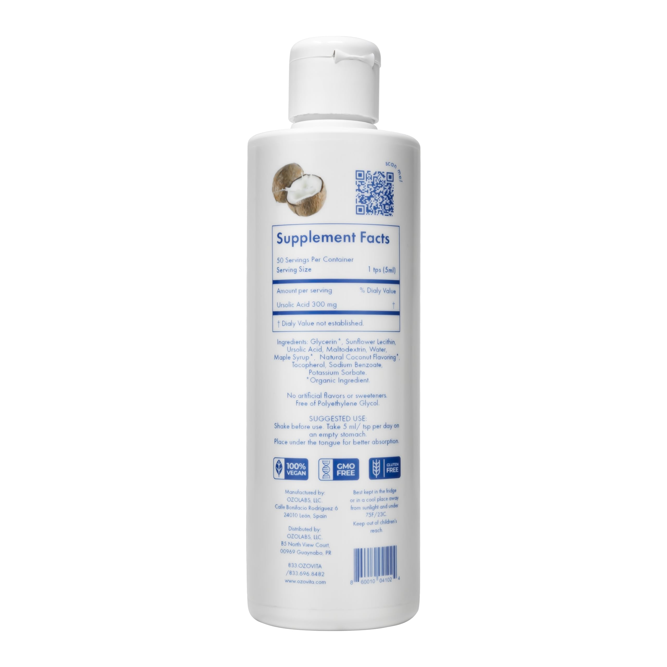 OZOVITA rosemary leaf liquid extract highlights aroma and potential antioxidant support.