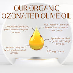 OZOVITA softgels on neutral background with subtle ozone flavor hint
