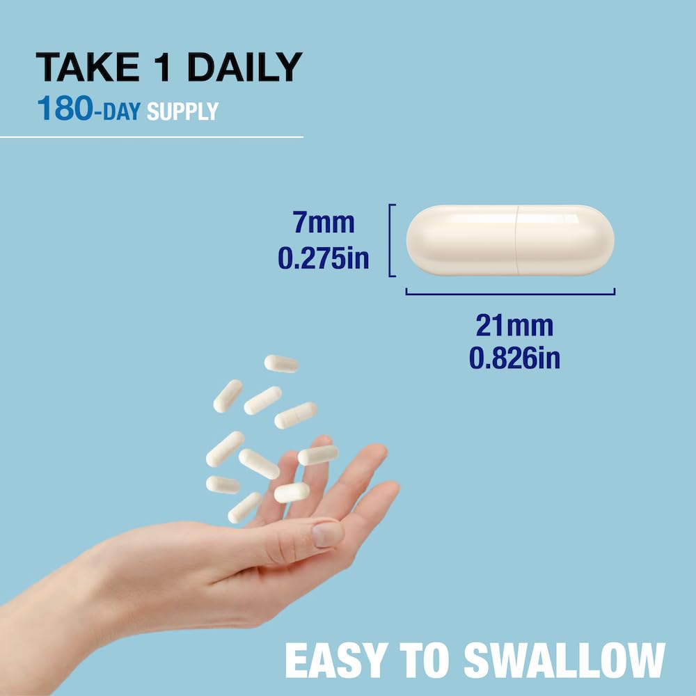 Close-up of P Puregen Labs capsules for easy-to-swallow daily use
