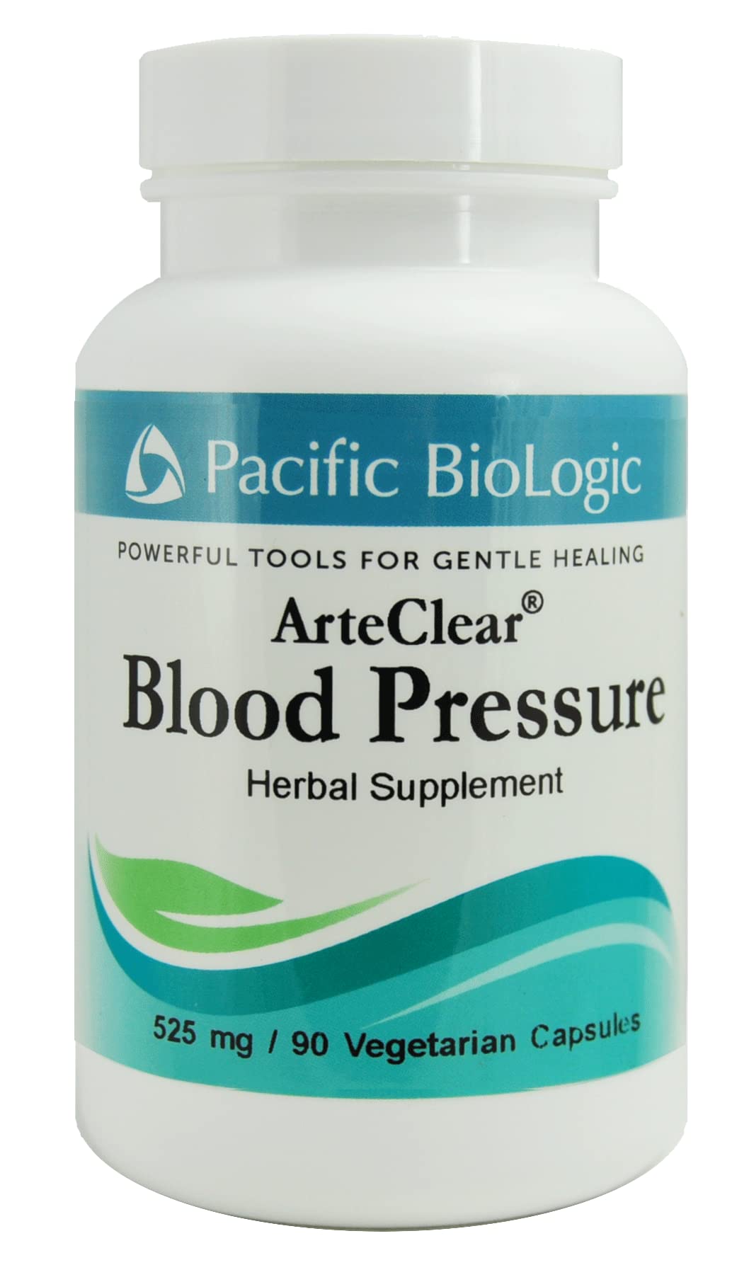 Pacific BioLogic ArteClear blood pressure bottle with 90 vegan capsules for daily support