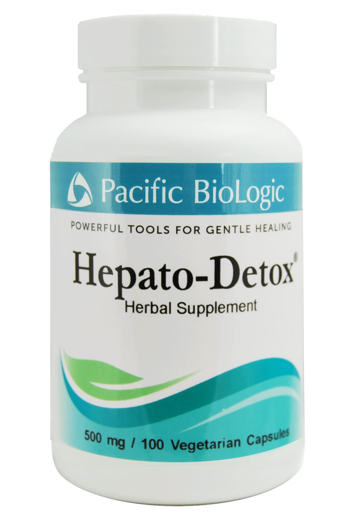 Pacific BioLogic Hepato-Detox capsules closeup for easy daily use.