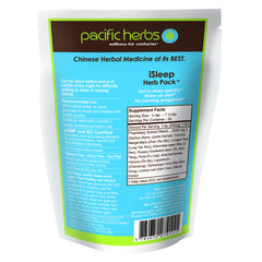 Pacific Herbs iSleep bottle on a nightstand signals natural sleep support.