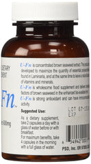 Close-up of U-Fn capsules showing 600 mg potency.