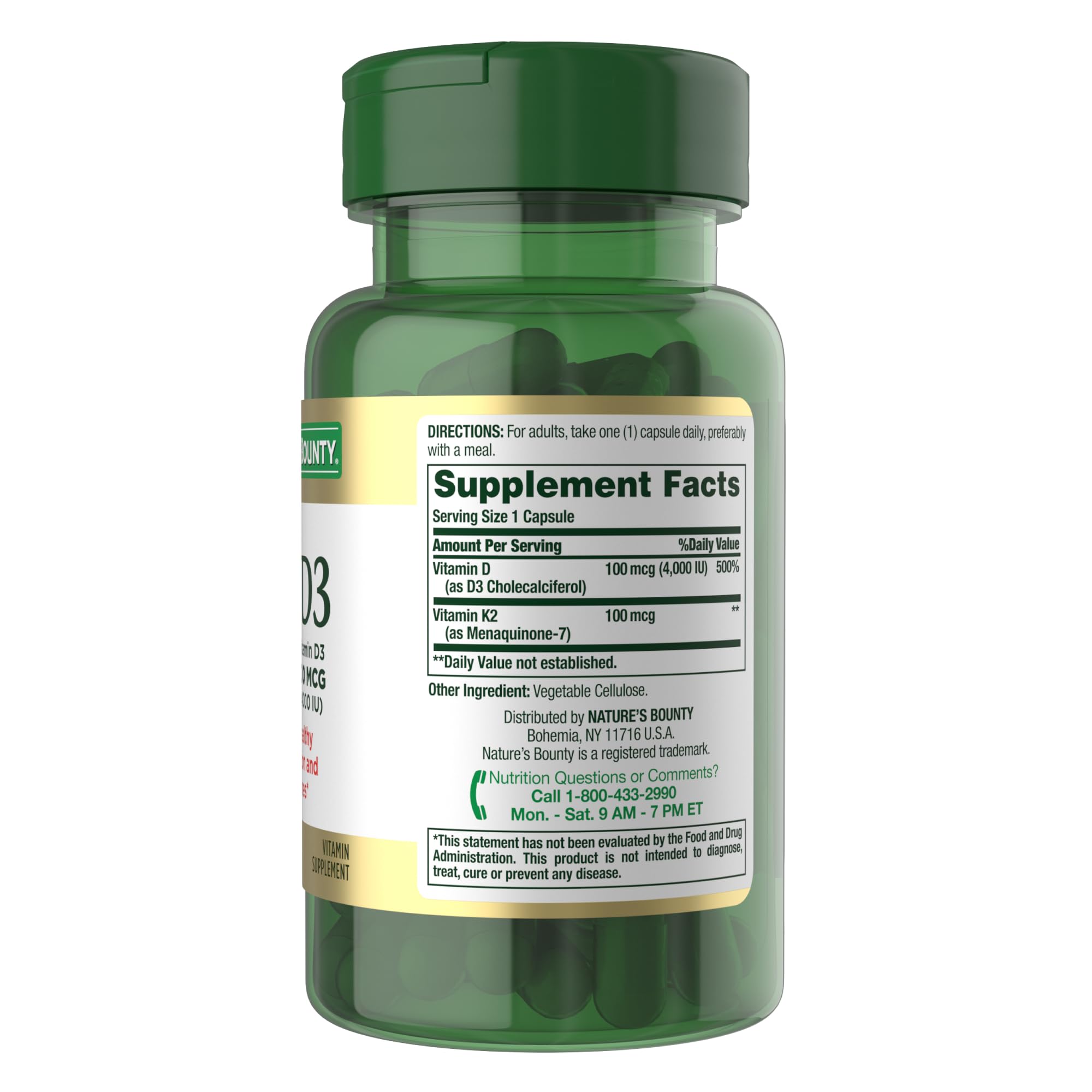 Packaging display showcases a trusted wellness brand and 60 vegetarian capsules