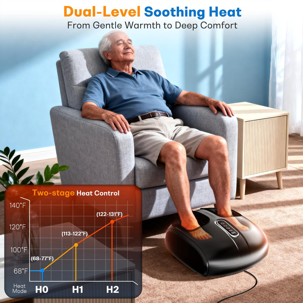 PACOVY Shiatsu Feet Massager deep kneading nodes closeup delivering targeted relief.
