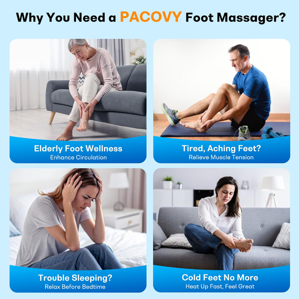 PACOVY foot sleeves are removable for quick cleaning after use.