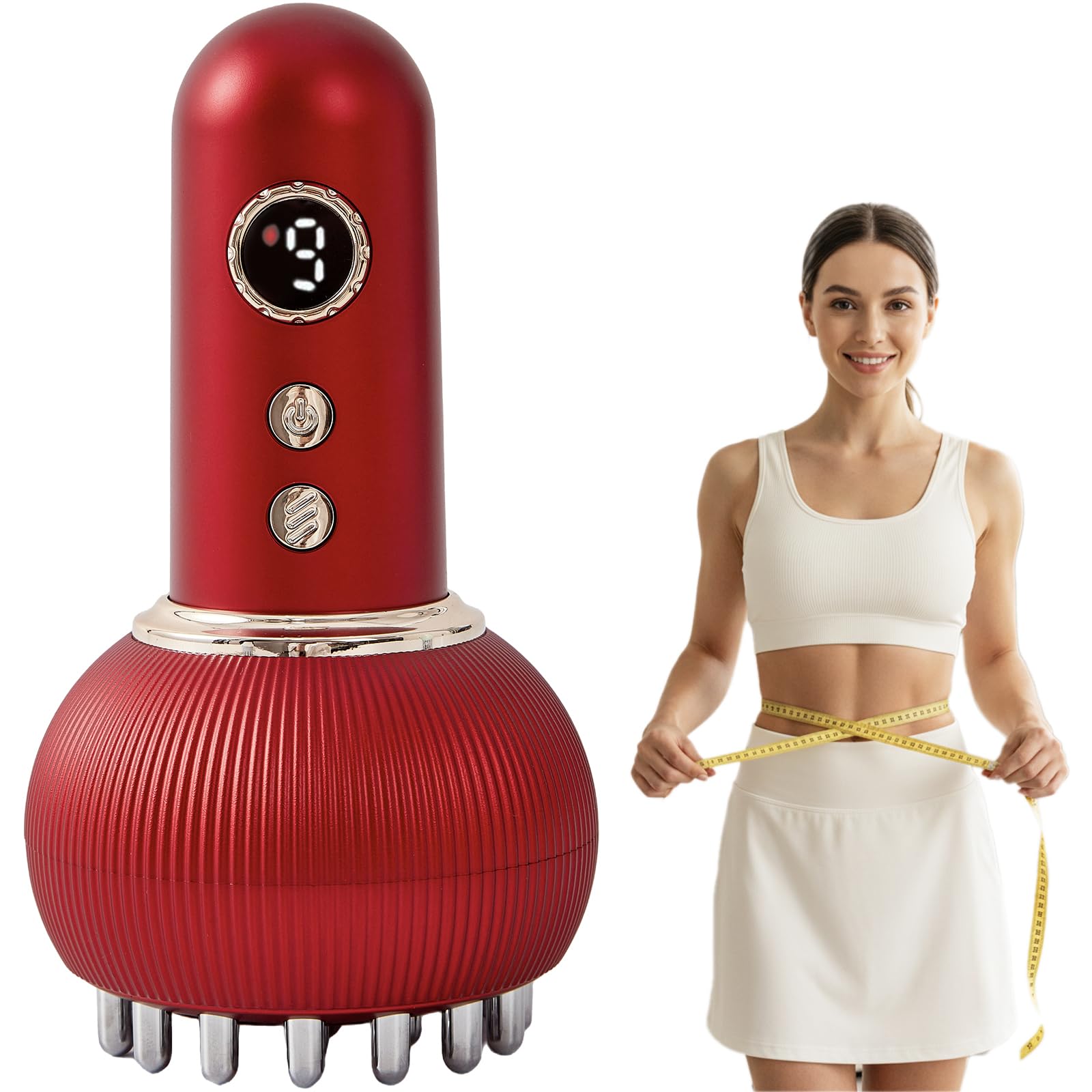 Paiaito lymphatic drainage massager on legs supports circulation and reduces swelling