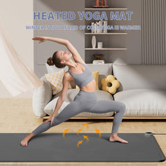 PAIDU heating mat in a yoga setup for comfortable practice