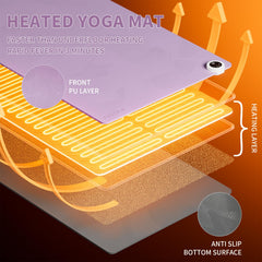 PAIDU yoga mat anti-slip top keeps poses steady on cool mornings