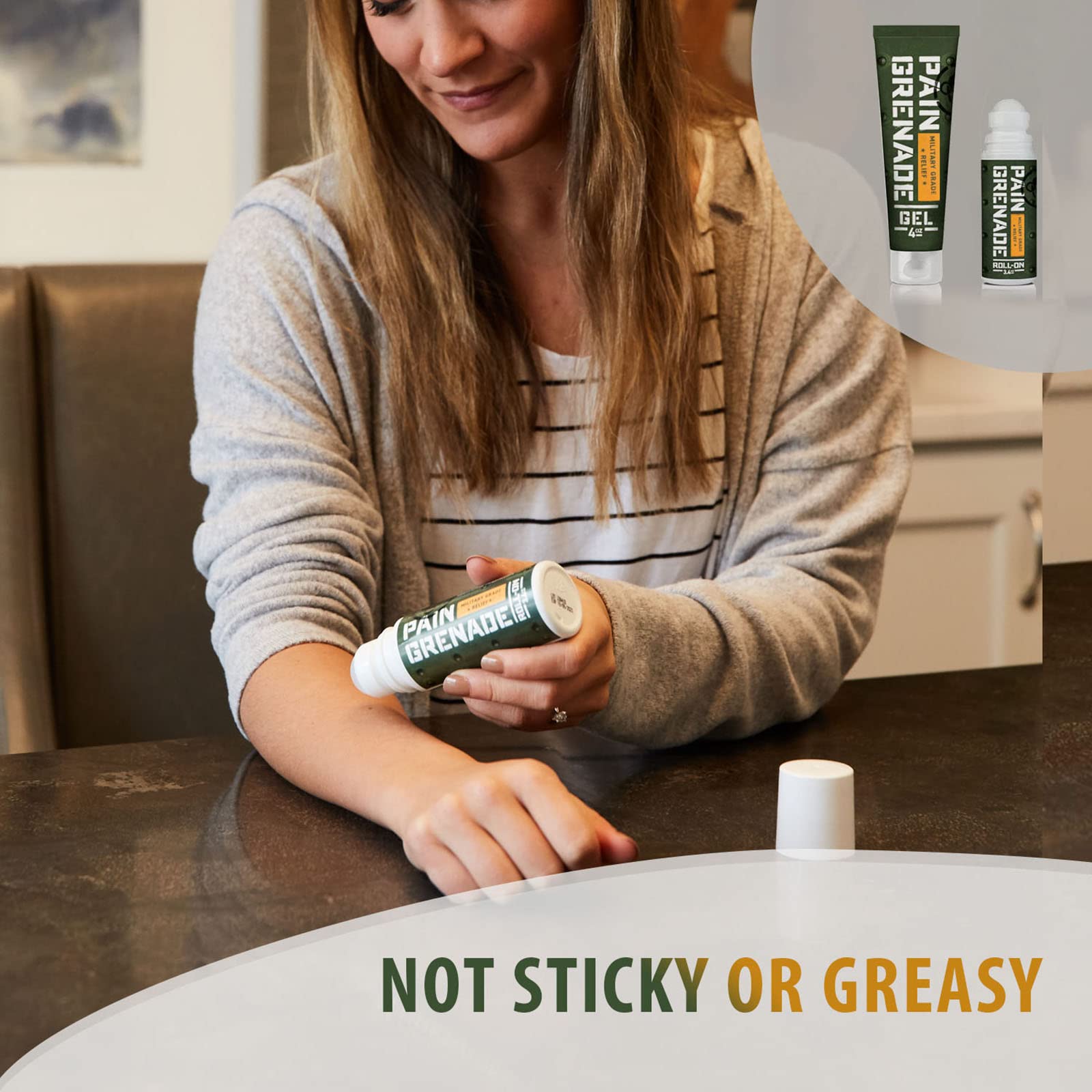 Aloe in Pain Grenade gel providing gentle skin moisturization.
