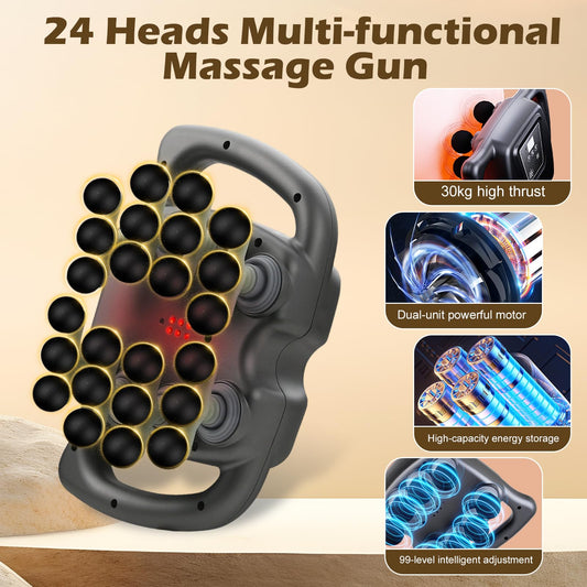PakaLife massage gun attachments array enables versatile muscle targeting and recovery.