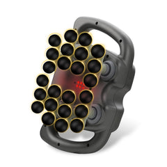 PakaLife 16-Drive massage gun front view with 16 heads for deep tissue relief.
