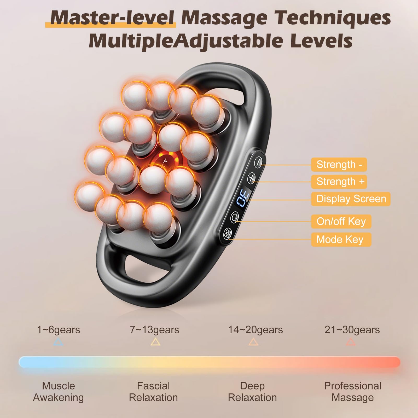 PakaLife 16-head attachments deliver targeted deep tissue massage across muscle groups