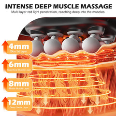 PakaLife massage gun with heat function adds warm therapy during sessions.