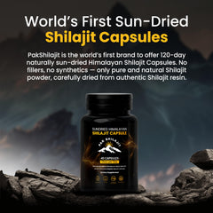 PakShilajit capsules close-up highlights purity and ready-to-use convenience.