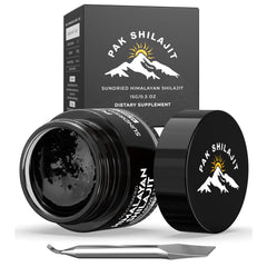 PakShilajit Pure Himalayan Shilajit Resin in amber jar for premium daily energy.