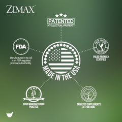 Paleolf ZIMAX packaging box with canister design on display.