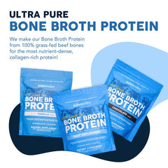 Paleovalley bone broth powder vanilla scoop demonstrates easy portion control and consistent protein intake.
