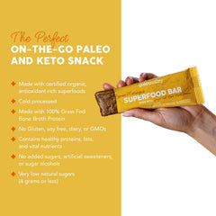 Paleovalley Lemon Meringue bar with bone broth protein for a satisfying protein boost.