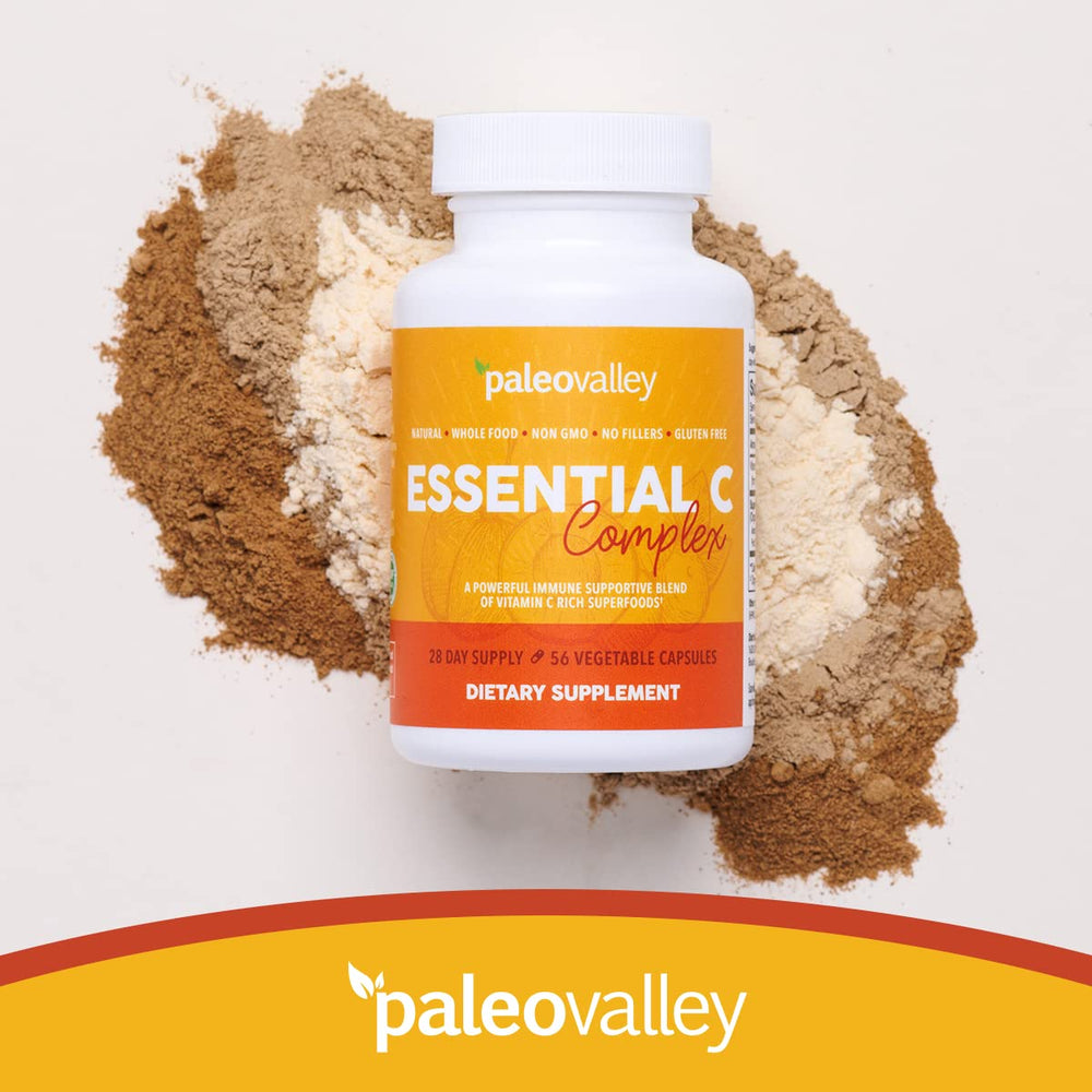 Paleovalley Essential C Complex USA made label signals domestic production.