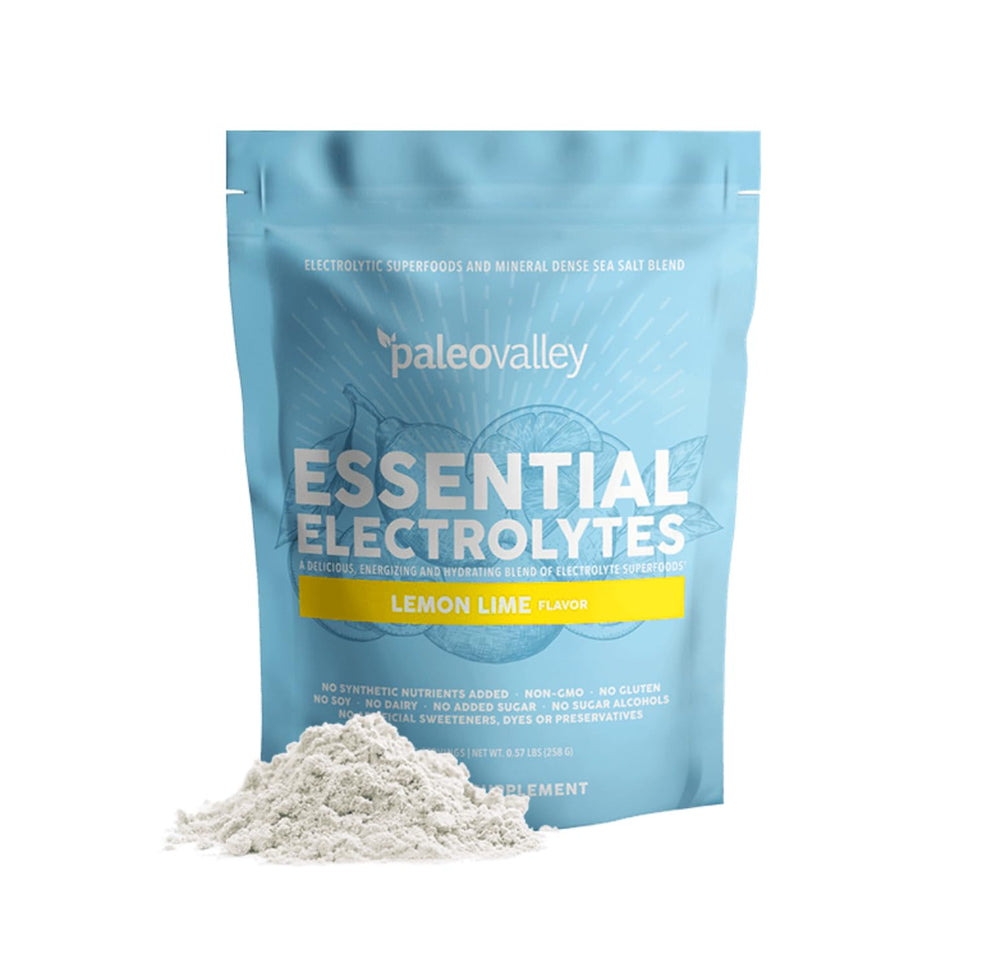 Paleovalley Essential Electrolytes bottle for hydration support during workouts