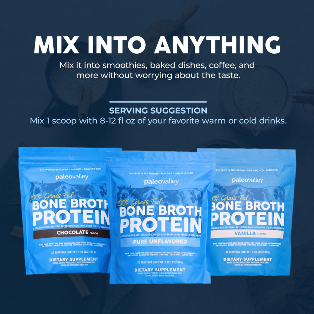 Paleovalley gluten-free bone broth powder for gluten-free cooking