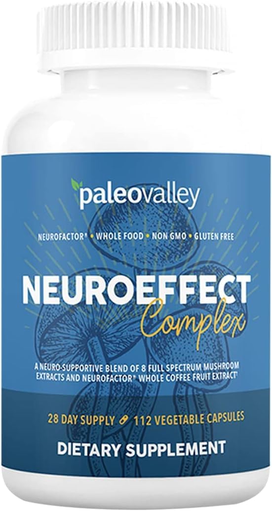 Paleovalley NeuroEffect bottle front view for daily focus support.