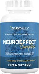 Paleovalley NeuroEffect bottle front view for daily focus support.