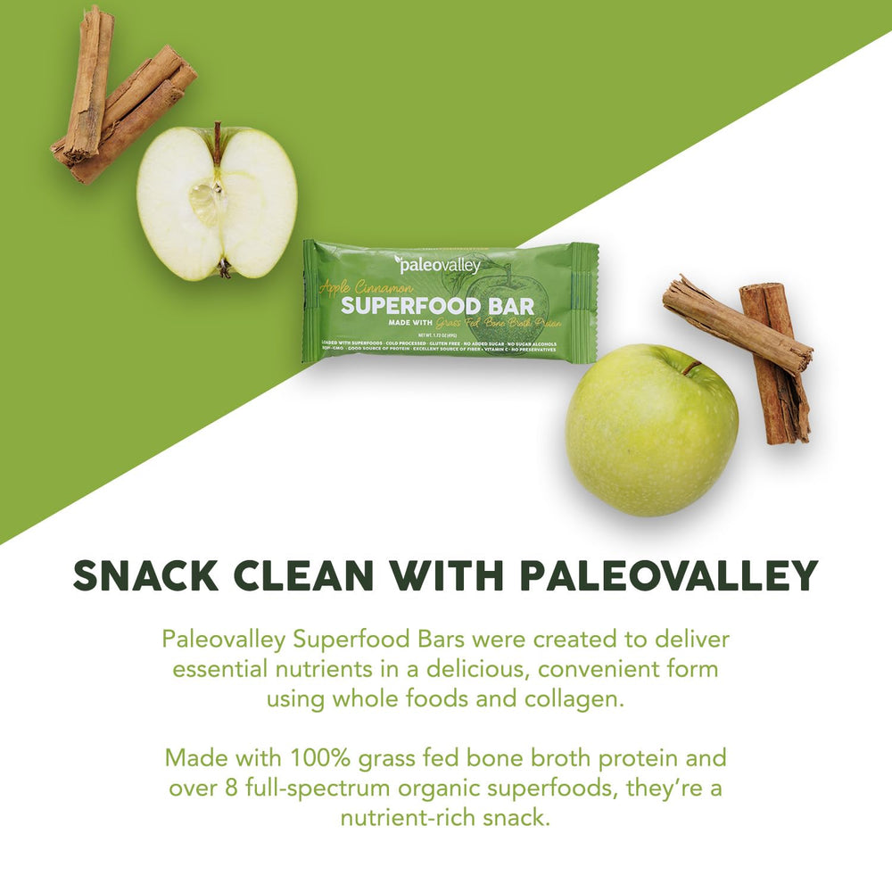 Paleovalley Superfood Bars natural sweeteners close-up showing dates and monk fruit—naturally sweet