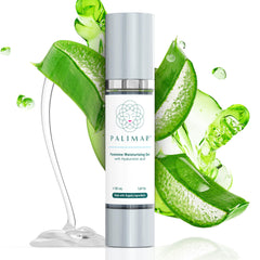 PALIMAR Intimate Care Gel bottle closeup shows fragrance-free hydration for sensitive skin