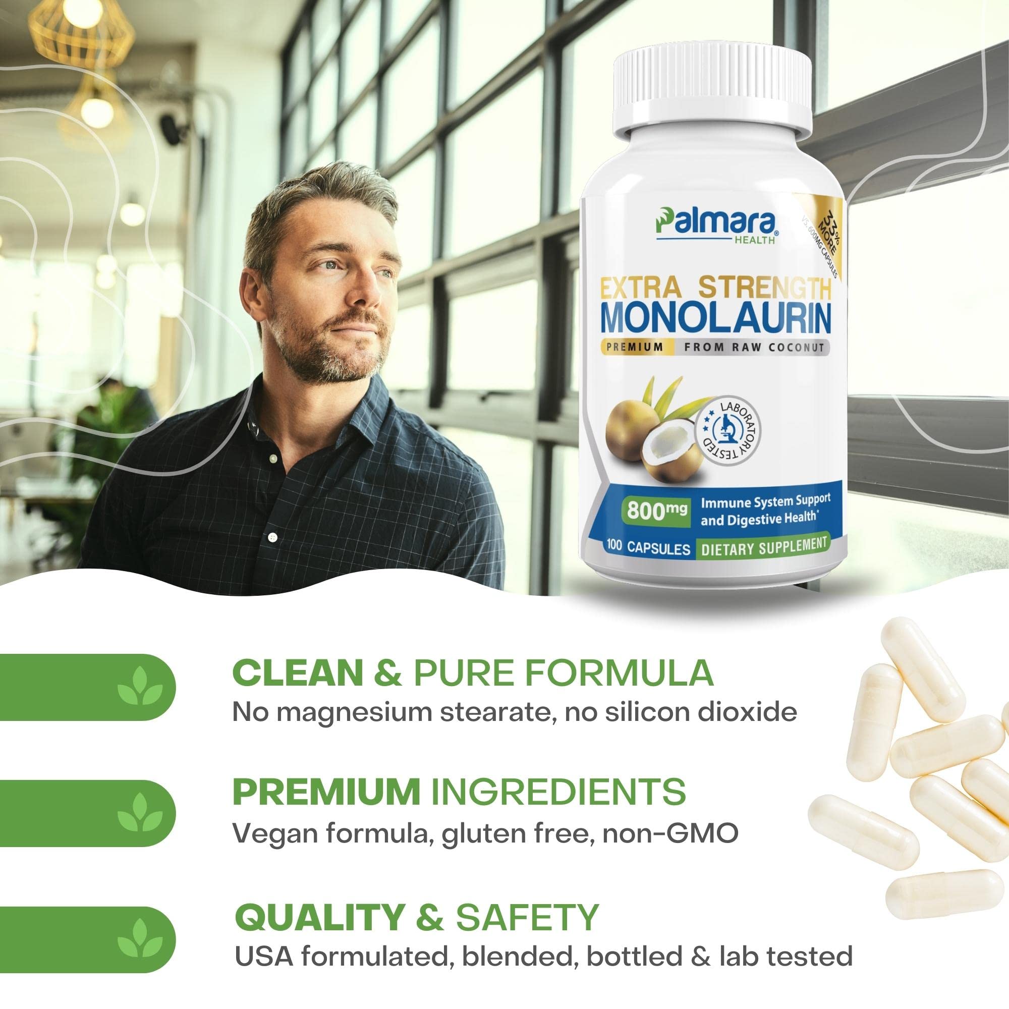 Palmara Health award-winning brand signals trusted quality for dietary supplements.