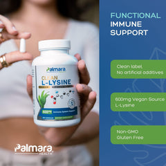 Palmara Health Clean L-Lysine 600mg two-pack boxes offer convenient supply.
