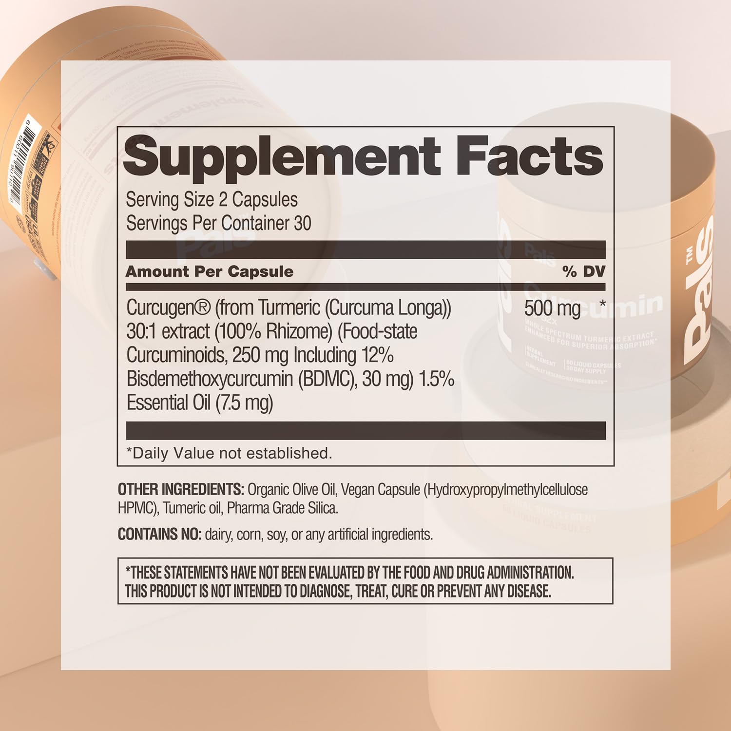 PALS Bio-52x absorption illustration showing enhanced curcumin uptake.