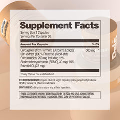 PALS Bio-52x absorption illustration showing enhanced curcumin uptake.