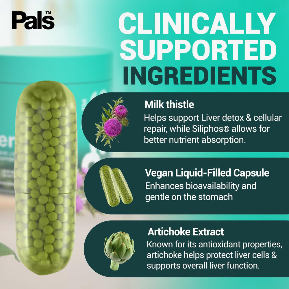 PALS Liverpal artichoke ingredient close-up suggesting natural liver support.